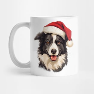 Border Collie Christmas Mug